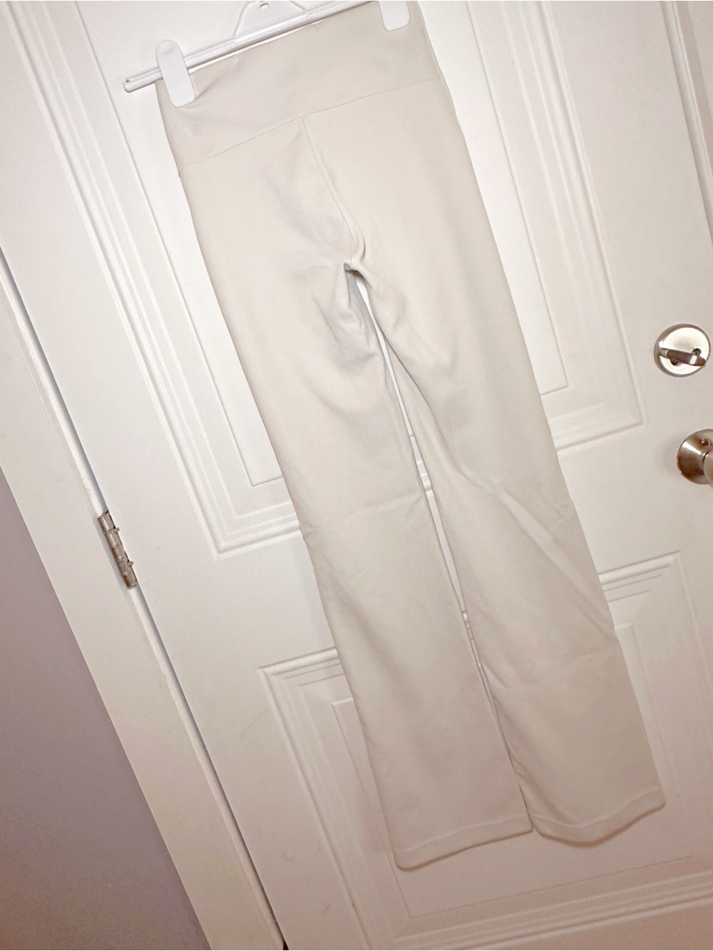 Lululemon Brushed Softstreme Ribbed Wide-Leg Knit Pants Bone Size 2 - Picture 8 of 12